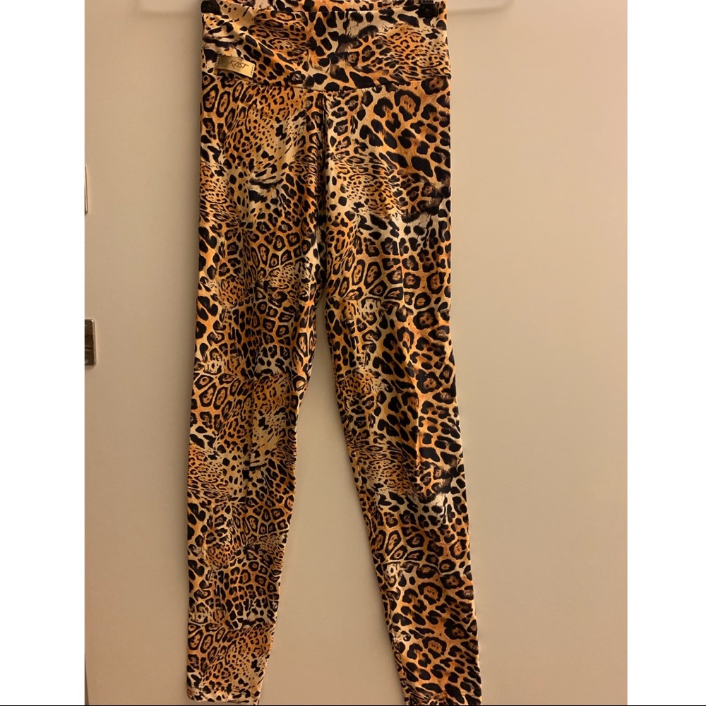Jungle Cat Print Activewear Leggings